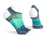 Smartwool Run Zero Cushion Stripe Low Ankle Sock (Women) - White Accessories - Socks - Performance - The Heel Shoe Fitters