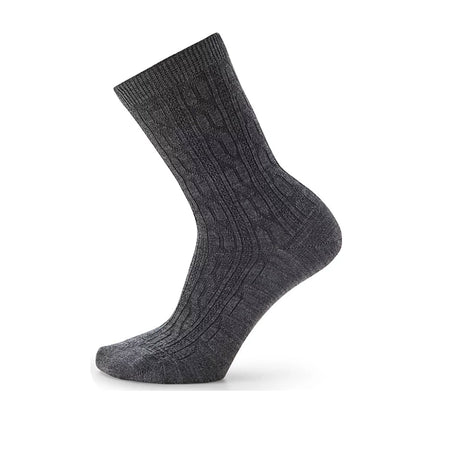 Smartwool Everyday Cable Crew Sock (Women) - Medium Gray Accessories - Socks - Lifestyle - The Heel Shoe Fitters