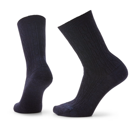 Smartwool Everyday Cable Crew Sock (Women) - Deep Navy Heather Accessories - Socks - Lifestyle - The Heel Shoe Fitters