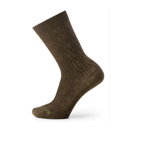 Smartwool Everyday Cable Crew Sock (Women) - Military Olive Accessories - Socks - Lifestyle - The Heel Shoe Fitters