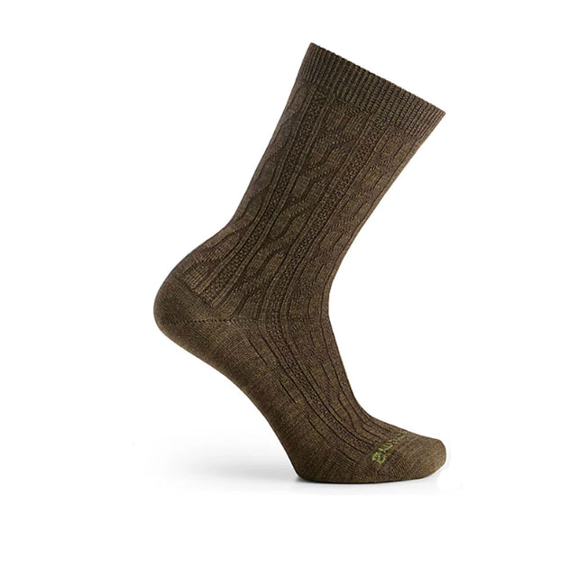 Smartwool Everyday Cable Crew Sock (Women) - Military Olive Accessories - Socks - Lifestyle - The Heel Shoe Fitters