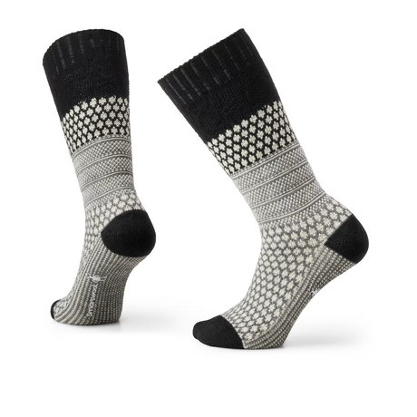 Smartwool Everyday Cozy Popcorn Cable Crew Sock (Unisex) - Black Accessories - Socks - Lifestyle - The Heel Shoe Fitters