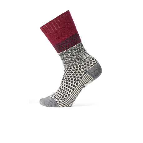 Smartwool Everyday Popcorn Cable Cushion Crew Sock (Unisex) - Tibetan Red Accessories - Socks - Lifestyle - The Heel Shoe Fitters