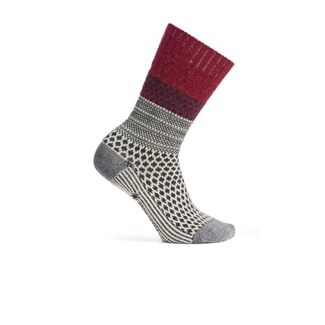 Smartwool Everyday Popcorn Cable Cushion Crew Sock (Unisex) - Tibetan Red Accessories - Socks - Lifestyle - The Heel Shoe Fitters