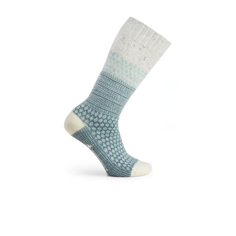 Smartwool Everyday Popcorn Cable Cushion Crew Sock (Unisex) - Pewter Blue Accessories - Socks - Lifestyle - The Heel Shoe Fitters