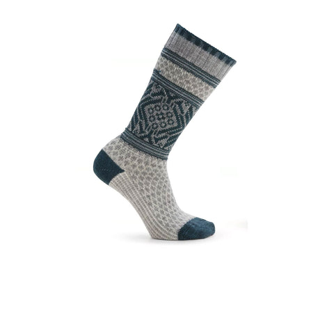 Smartwool Everyday Popcorn Snowflake Pattern Crew Sock (Women) - Light Gray Accessories - Socks - Lifestyle - The Heel Shoe Fitters