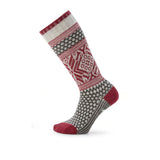 Smartwool Everyday Popcorn Snowflake Pattern Crew Sock (Women) - Ash