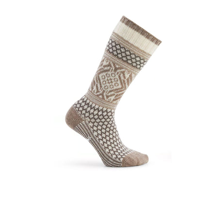Smartwool Everyday Popcorn Snowflake Pattern Crew Sock (Women) - Moonbeam Accessories - Socks - Lifestyle - The Heel Shoe Fitters