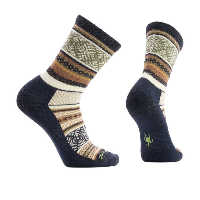 Smartwool Everyday Cozy Fair Isle Sweater Crew (Men) - Charocal Accessories - Socks - Lifestyle - The Heel Shoe Fitters