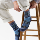 Smartwool Everyday Cozy Fair Isle Sweater Crew (Men) - Nightfall Blue
