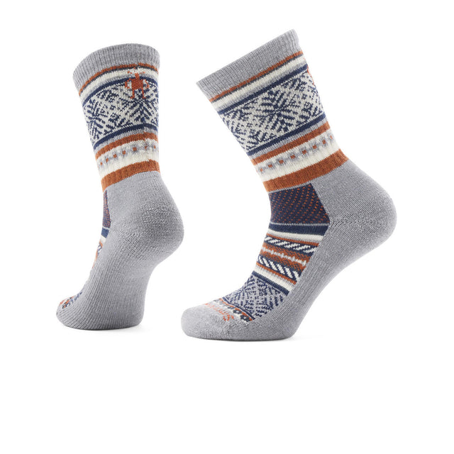 Smartwool Everyday Fair Isle Crew Sock (Unisex) - Light Gray Accessories - Socks - Lifestyle - The Heel Shoe Fitters