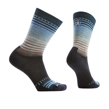 Smartwool Everyday Stitch Stripe Crew Sock (Unisex) - Charcoal/Ash Accessories - Socks - Lifestyle - The Heel Shoe Fitters