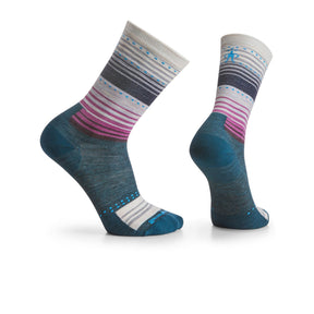 Smartwool Everyday Stitch Stripe Crew Sock (Unisex) - Twilight Blue - The Heel Shoe Fitters