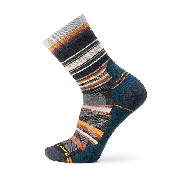 Smartwool Hike Light Cushion Panorama Crew Sock (Men) - Charcoal Accessories - Socks - Performance - The Heel Shoe Fitters