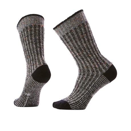 Smartwool Everyday Cozy Waffle Press Crew Sock (Unisex) - Black/Multi Donegal Accessories - Socks - Lifestyle - The Heel Shoe Fitters