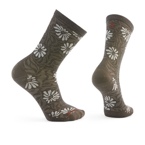 Smartwool Everyday Floral Crew Sock (Unisex) - Taupe Accessories - Socks - Lifestyle - The Heel Shoe Fitters
