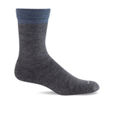 Sockwell Free 'N Easy Crew Sock (Men) - Charcoal