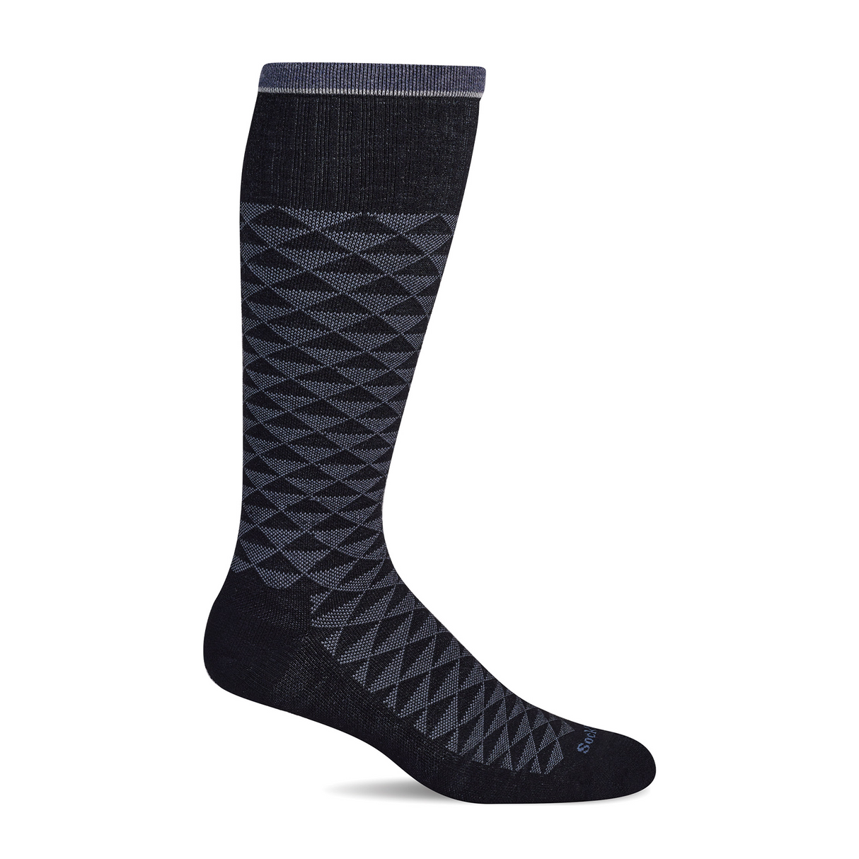 Sockwell Dapper Over the Calf Compression Sock (Men) - Black Accessories - Socks - Lifestyle - The Heel Shoe Fitters