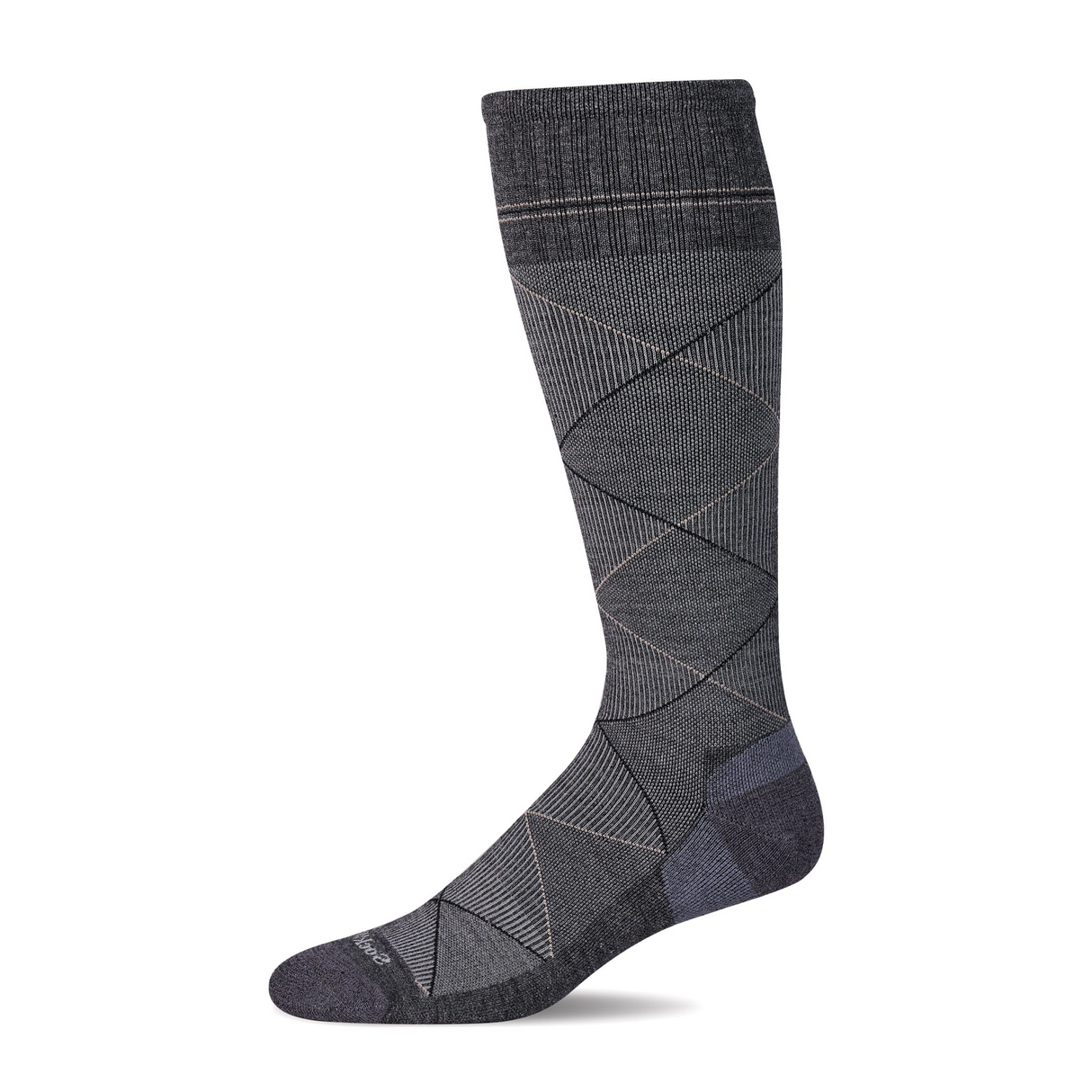 Sockwell Scottie Over the Calf Compression Sock (Men) - Charcoal