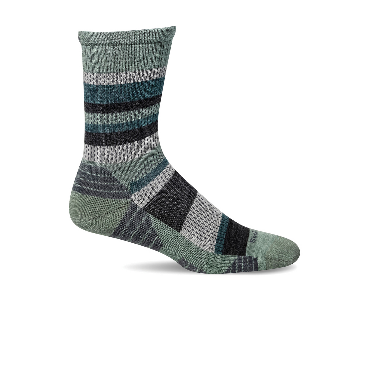 Sockwell Journey Crew Sock (Women) - Celadon Accessories - Socks - Performance - The Heel Shoe Fitters