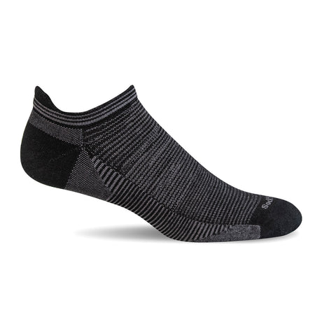 Sockwell Cadence Micro Sock (Men) - Black Accessories - Socks - Performance - The Heel Shoe Fitters