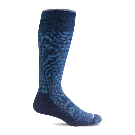 Sockwell Shadow Box Over the Calf Compression Sock (Men) - Navy Accessories - Socks - Compression - The Heel Shoe Fitters