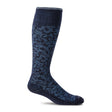 Sockwell Damask Over the Calf Compression Sock (Women) - Navy Accessories - Socks - Compression - The Heel Shoe Fitters