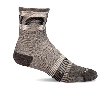 Sockwell Cadence Quarter Crew (Women) - Charcoal Accessories - Socks - Performance - The Heel Shoe Fitters