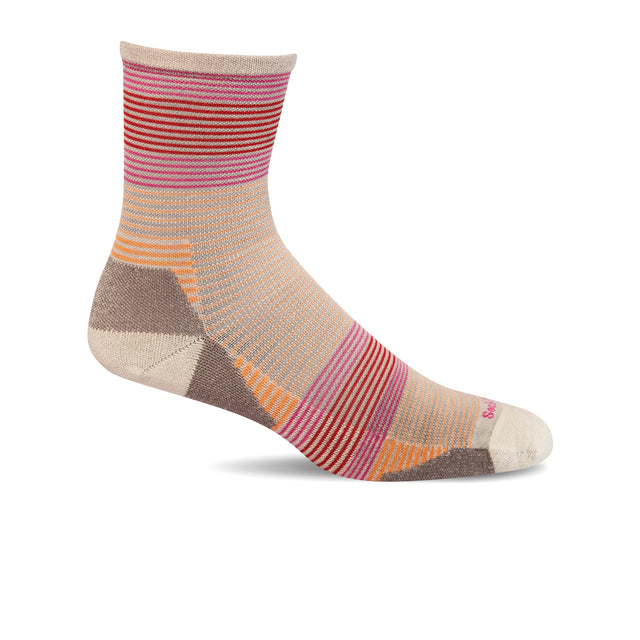 Sockwell Cadence Quarter Crew (Women) - Natural Accessories - Socks - Performance - The Heel Shoe Fitters