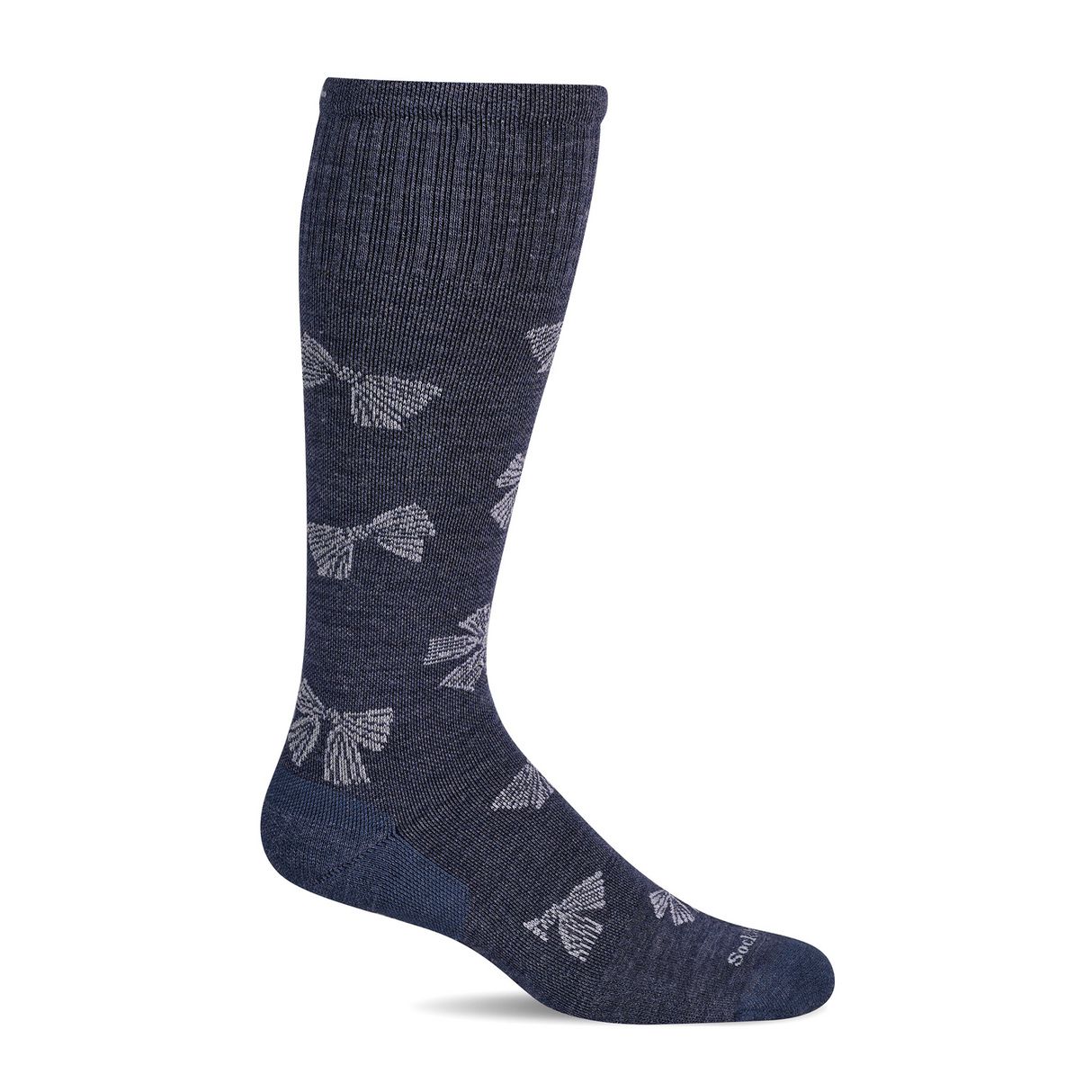 Sockwell Bows Over the Calf Compression Sock (Women) - Denim Accessories - Socks - Lifestyle - The Heel Shoe Fitters