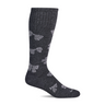 Sockwell Bows Over the Calf Compression Sock (Women) - Charcoal Accessories - Socks - Lifestyle - The Heel Shoe Fitters