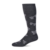 Sockwell Bows Over the Calf Compression Sock (Women) - Charcoal Accessories - Socks - Lifestyle - The Heel Shoe Fitters