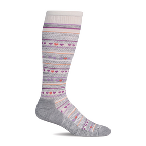 Sockwell Heartlink Over the Calf Compression Sock (Women) - Light Grey Accessories - Socks - Compression - The Heel Shoe Fitters