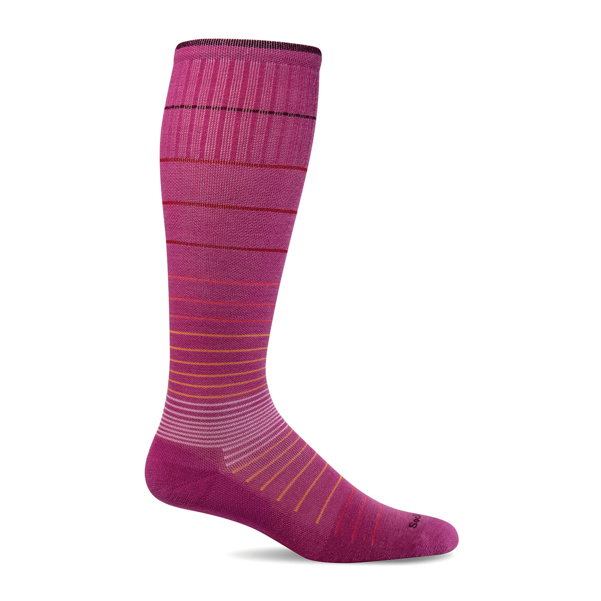 Sockwell Circulator Over the Calf Compression Sock (Women) - Raspberry Accessories - Socks - Compression - The Heel Shoe Fitters