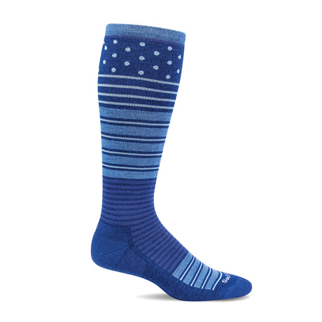 Sockwell Twister Over the Calf Compression Sock (Women) - Ink Accessories - Socks - Compression - The Heel Shoe Fitters