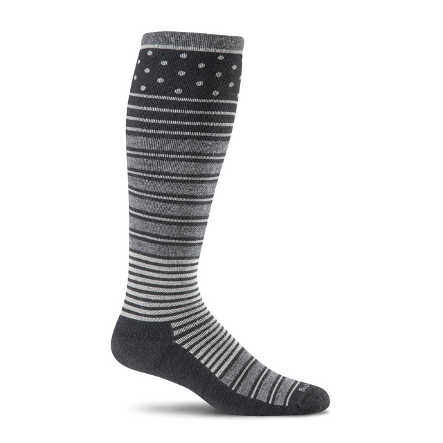 Sockwell Twister Over the Calf Compression Sock (Women) - Black Accessories - Socks - Compression - The Heel Shoe Fitters