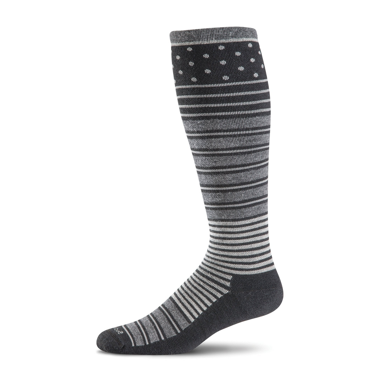 Sockwell Twister Over the Calf Compression Sock (Women) - Black Accessories - Socks - Compression - The Heel Shoe Fitters