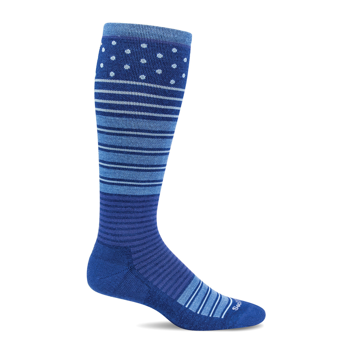 Sockwell Twister Over the Calf Compression Sock (Women) - Ink Accessories - Socks - Compression - The Heel Shoe Fitters