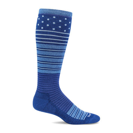 Sockwell Twister Over the Calf Compression Sock (Women) - Ink Accessories - Socks - Compression - The Heel Shoe Fitters