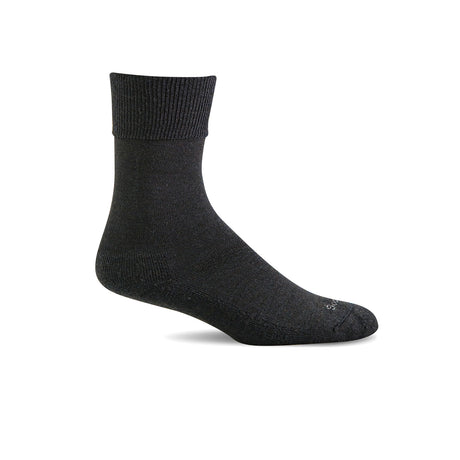 Sockwell Easy Does It Crew Sock (Women) - Black Solid Accessories - Socks - Performance - The Heel Shoe Fitters