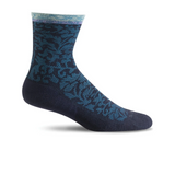 Sockwell Plantar Cushion Compression Crew Sock (Women) - Navy Accessories - Socks - Compression - The Heel Shoe Fitters