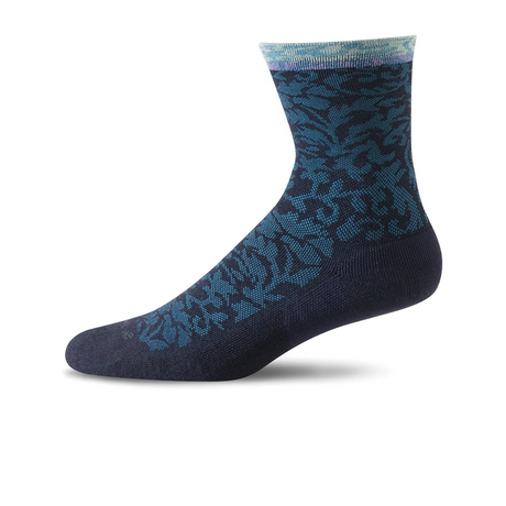 Sockwell Plantar Cushion Compression Crew Sock (Women) - Navy Accessories - Socks - Compression - The Heel Shoe Fitters