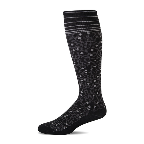 Sockwell New Leaf Over the Calf Compression Sock (Women) - Black Accessories - Socks - Compression - The Heel Shoe Fitters