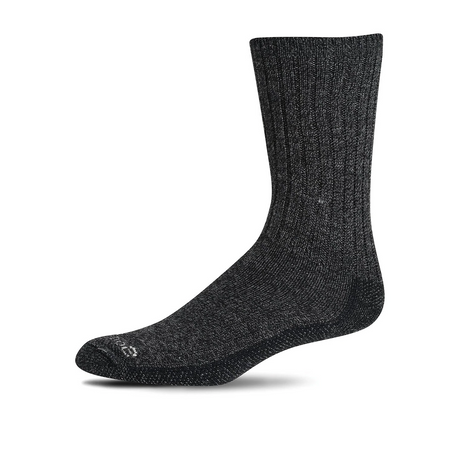 Sockwell Big Easy Relaxed Fit Crew Sock (Men) - Black Multi Accessories - Socks - Lifestyle - The Heel Shoe Fitters