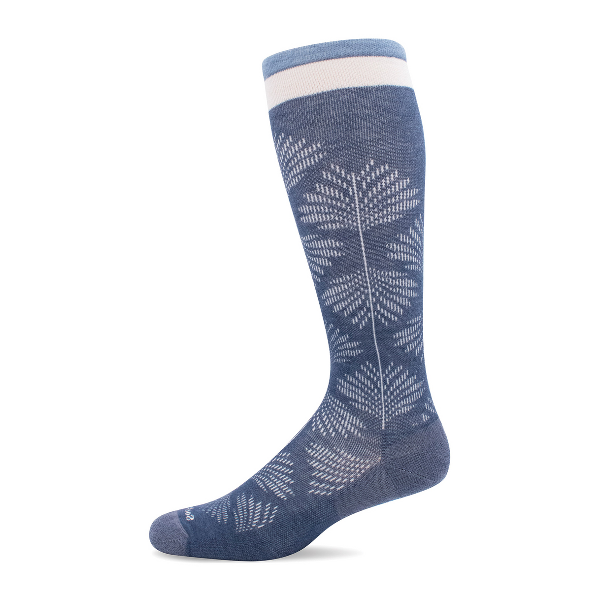 Sockwell Full Floral Over the Calf Compression Sock (Women) - Denim Accessories - Socks - Compression - The Heel Shoe Fitters