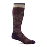Sockwell Full Floral Over the Calf Compression Sock (Women) - Blackberry Accessories - Socks - Lifestyle - The Heel Shoe Fitters