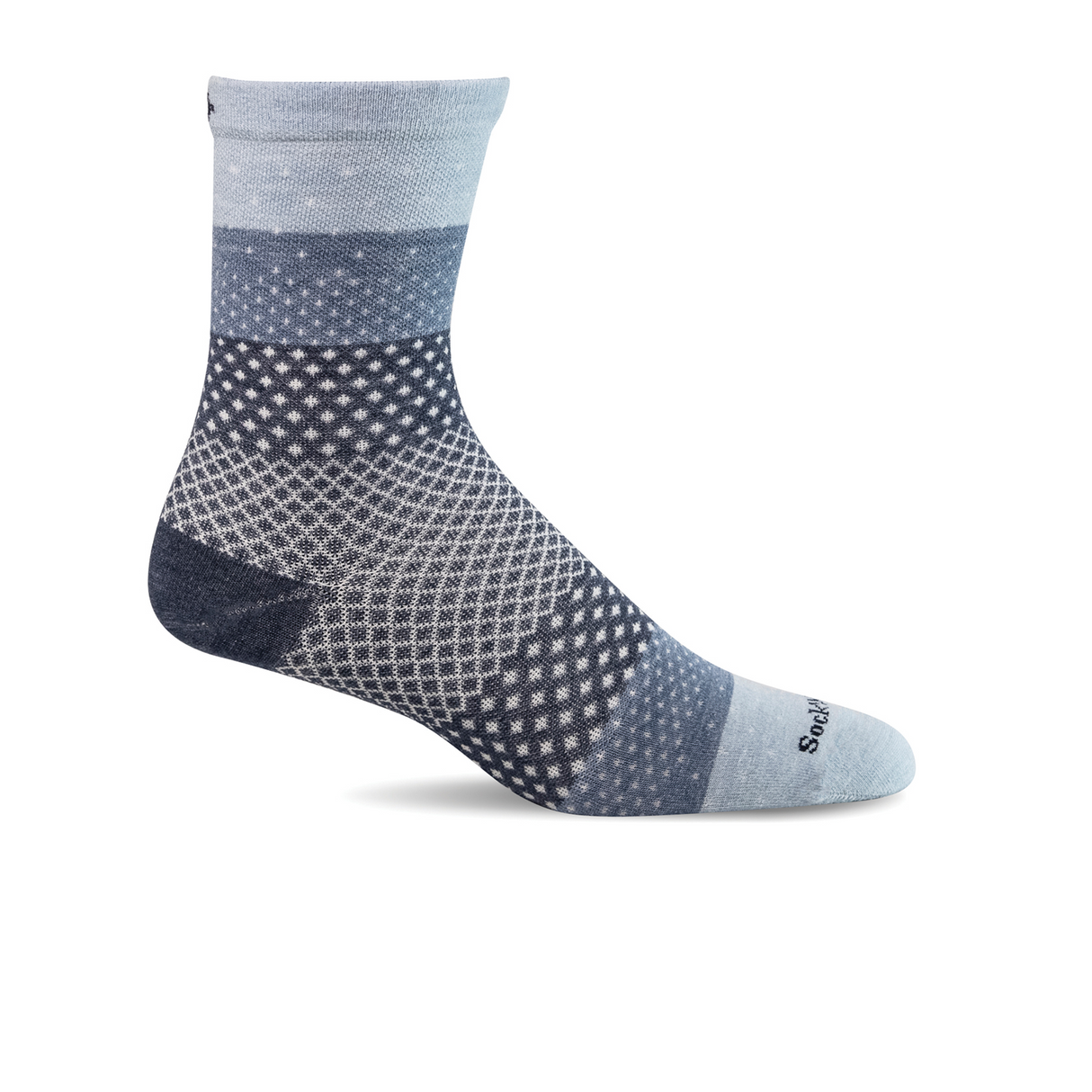 Sockwell Plantar Ease Compression Crew Sock (Women) - Bluestone Accessories - Socks - Performance - The Heel Shoe Fitters