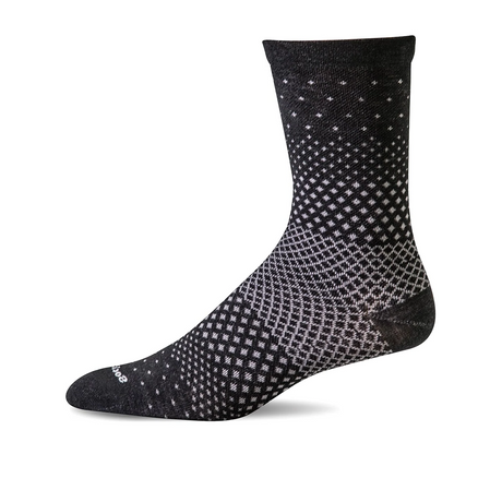 Sockwell Plantar Ease Compression Crew Sock (Women) - Black Multi Accessories - Socks - Compression - The Heel Shoe Fitters