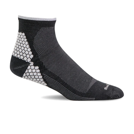 Sockwell Plantar Sport Quarter Compression Sock (Men) - Black Accessories - Socks - Compression - The Heel Shoe Fitters