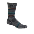 Sockwell Parks Twill Crew Sock (Men) - Grey Accessories - Socks - Performance - The Heel Shoe Fitters